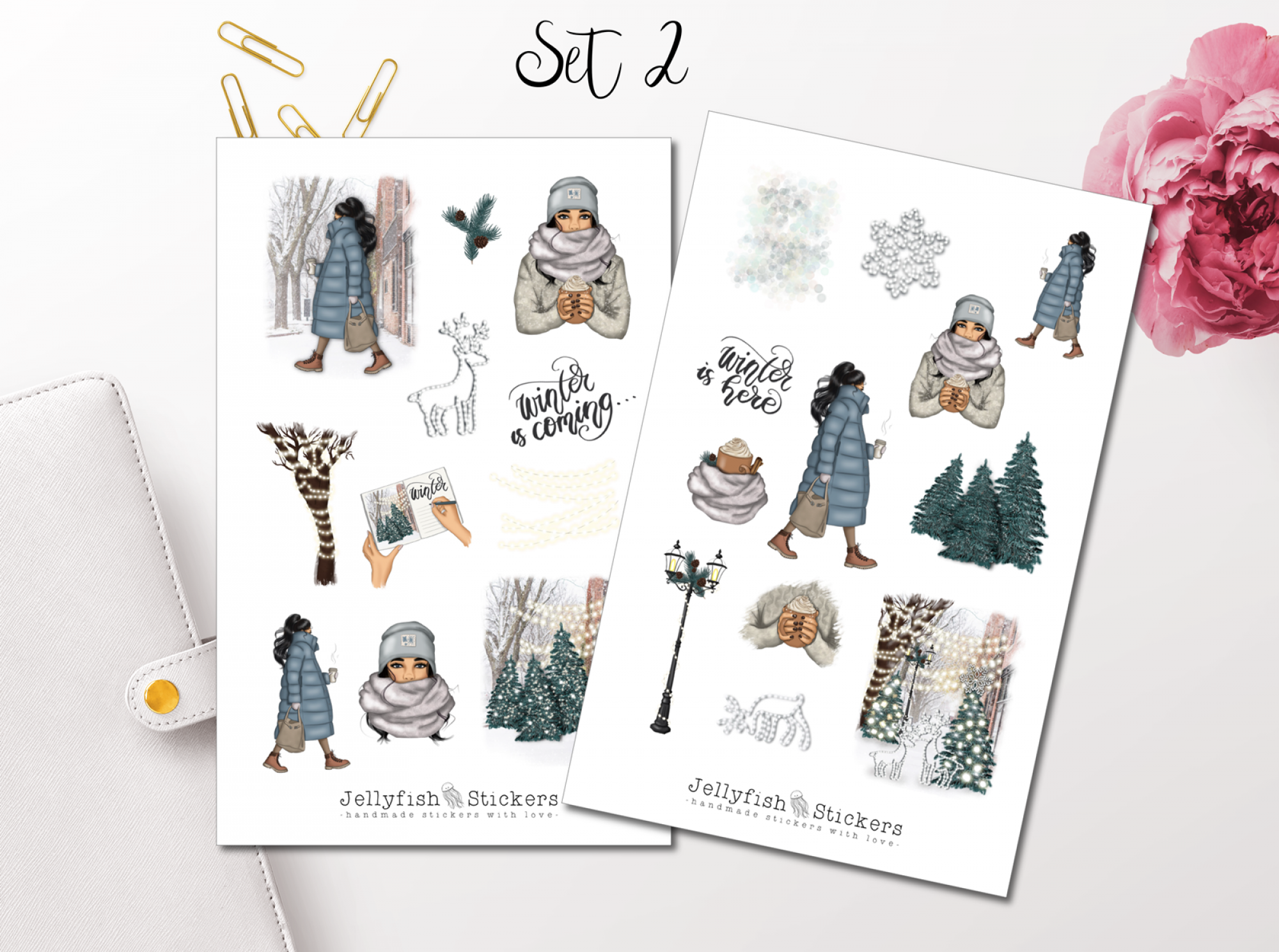 Girls Winter Sticker Set